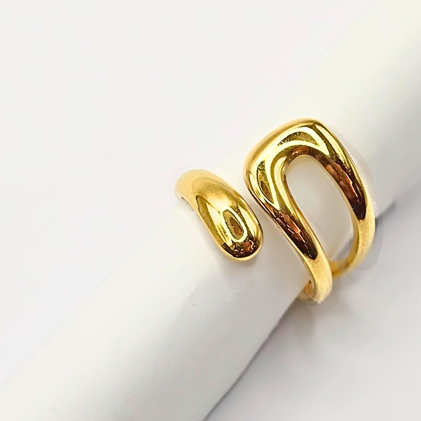 Zen Wave Ring-Waterproof & Resizable