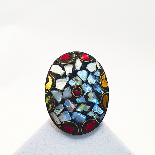 Afghan Mosaic Ring