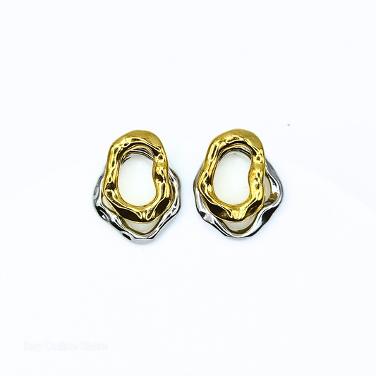 Duo Grunge Earrings-Waterproof & Tarnish Free