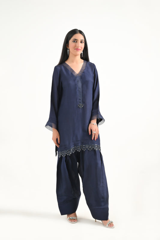 Navy Blue Farshi Set (Available on LAAM)