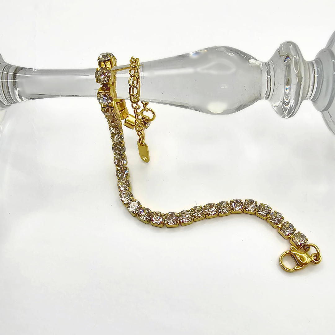 Arctic Zircon Bracelet-316L Stainless Steel