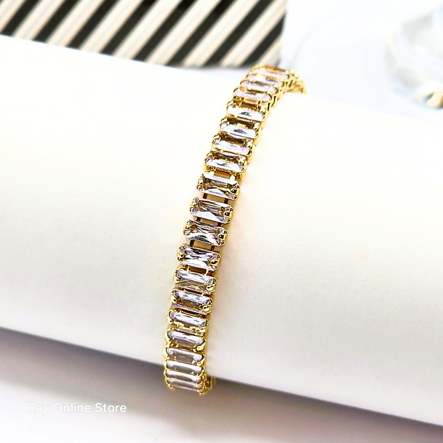 Baguette Zircon Bracelet
