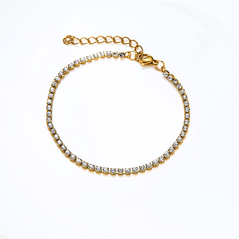 Arctic Zircon Bracelet-316L Stainless Steel