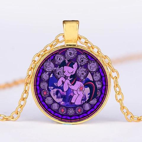 Unicorn Medallion Necklace: Twilight Sparkle