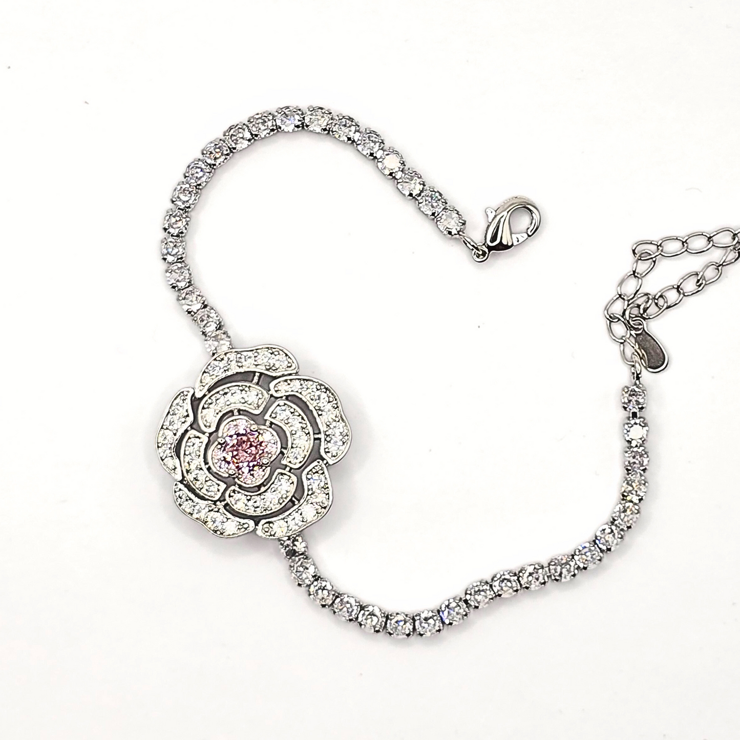 Pink Rose Bracelet