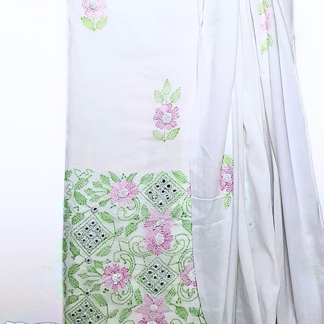 Gardenia Hand Embroided-3 PC Unstitched Suit