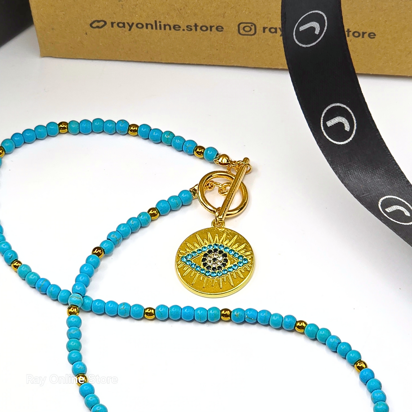 Turkish Eye Toggle Necklace