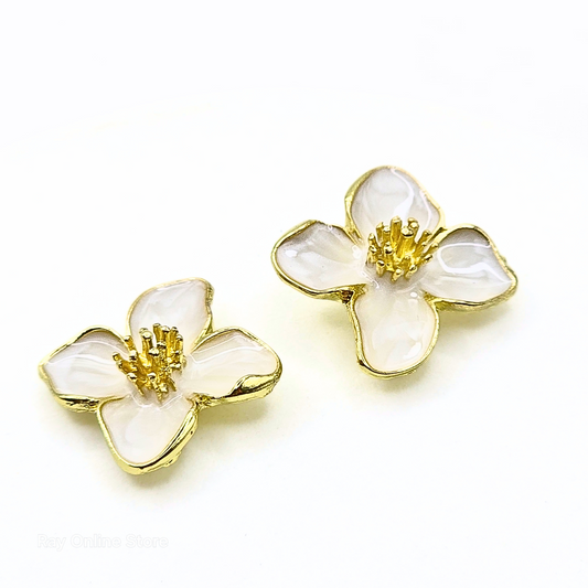 Hibiscus Floral Earrings