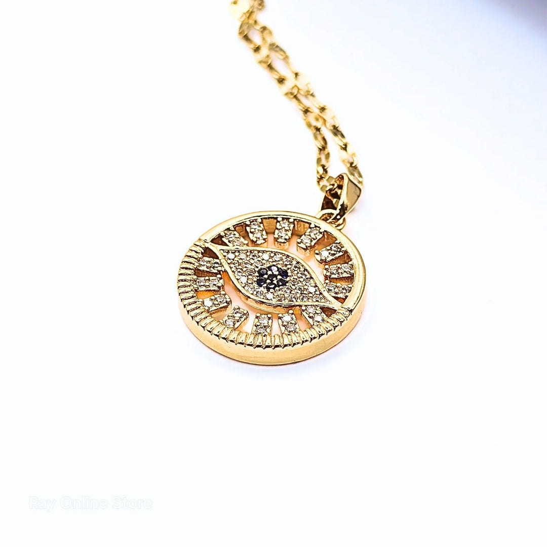 Zircon Eye Necklace