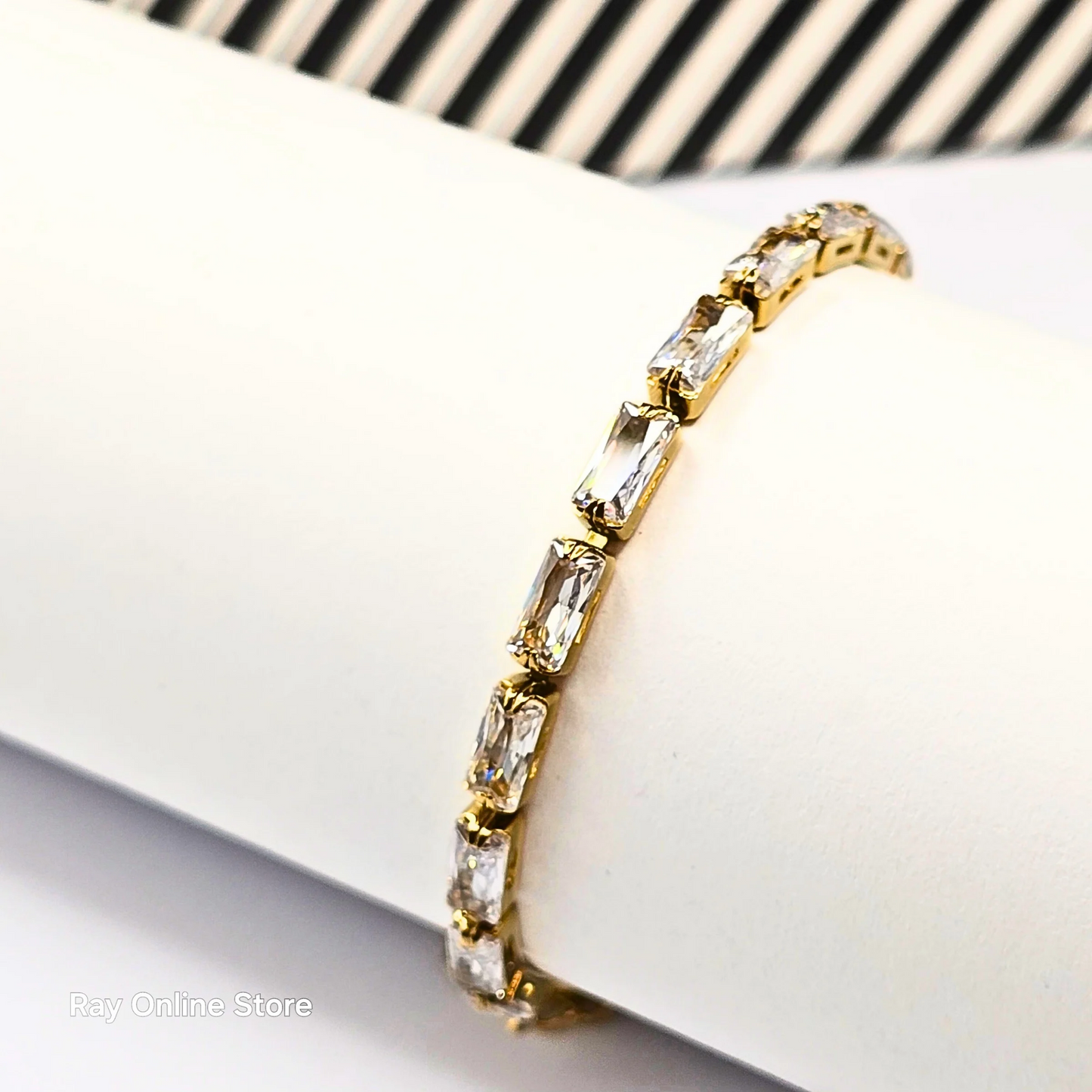 Rectangular Zircon Bracelet