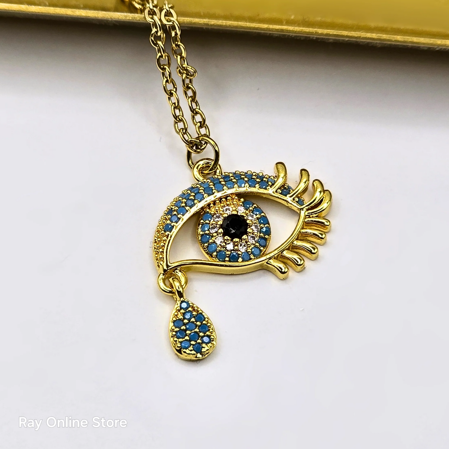 Turkish Eye Drop Necklace