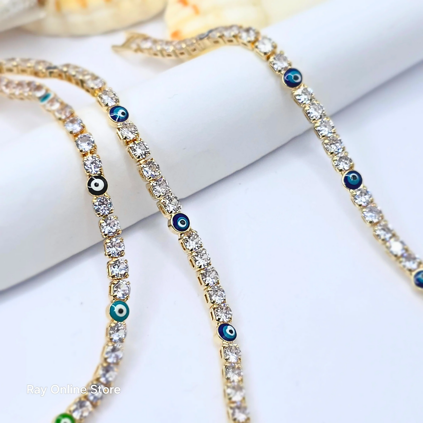 Multi Color Eye Zircon Bracelet