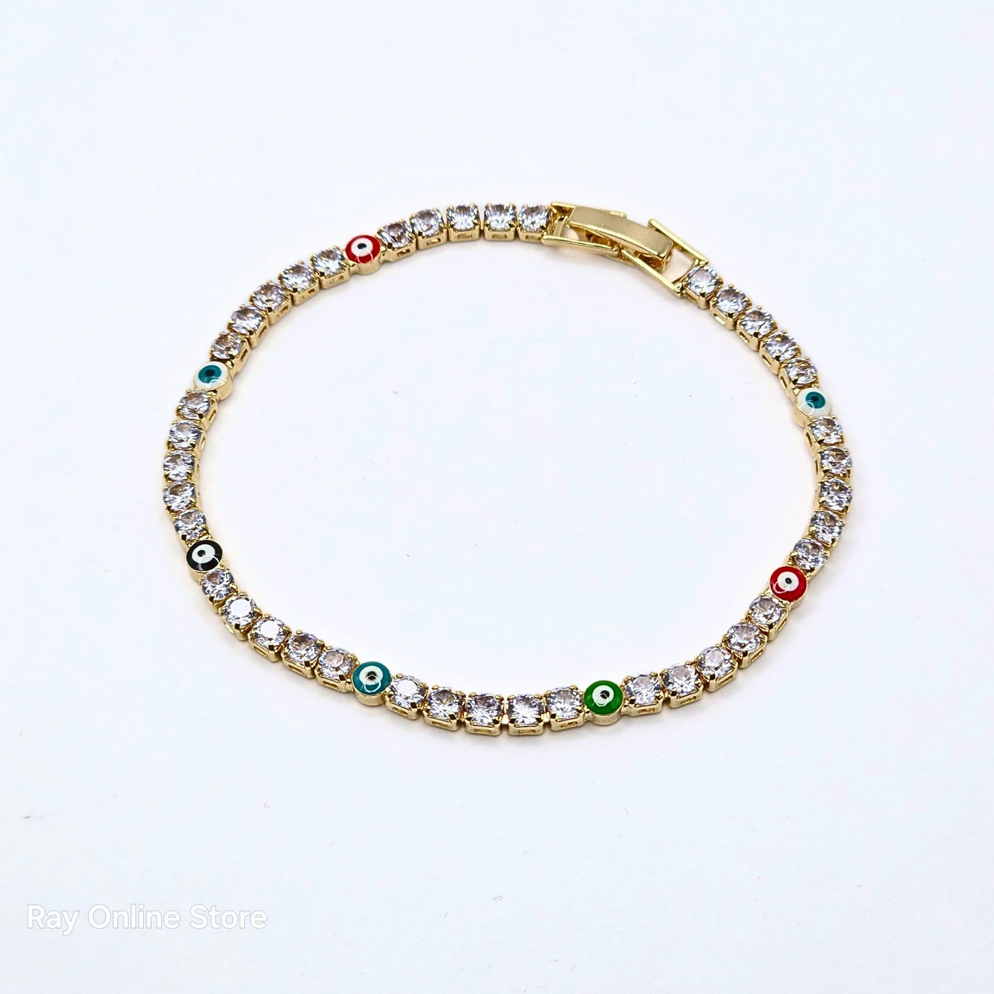 Multi Color Eye Zircon Bracelet