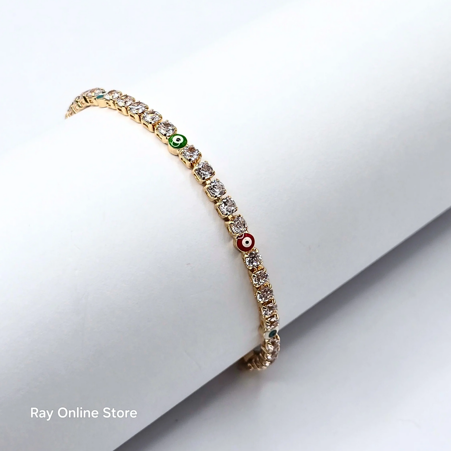 Multi Color Eye Zircon Bracelet