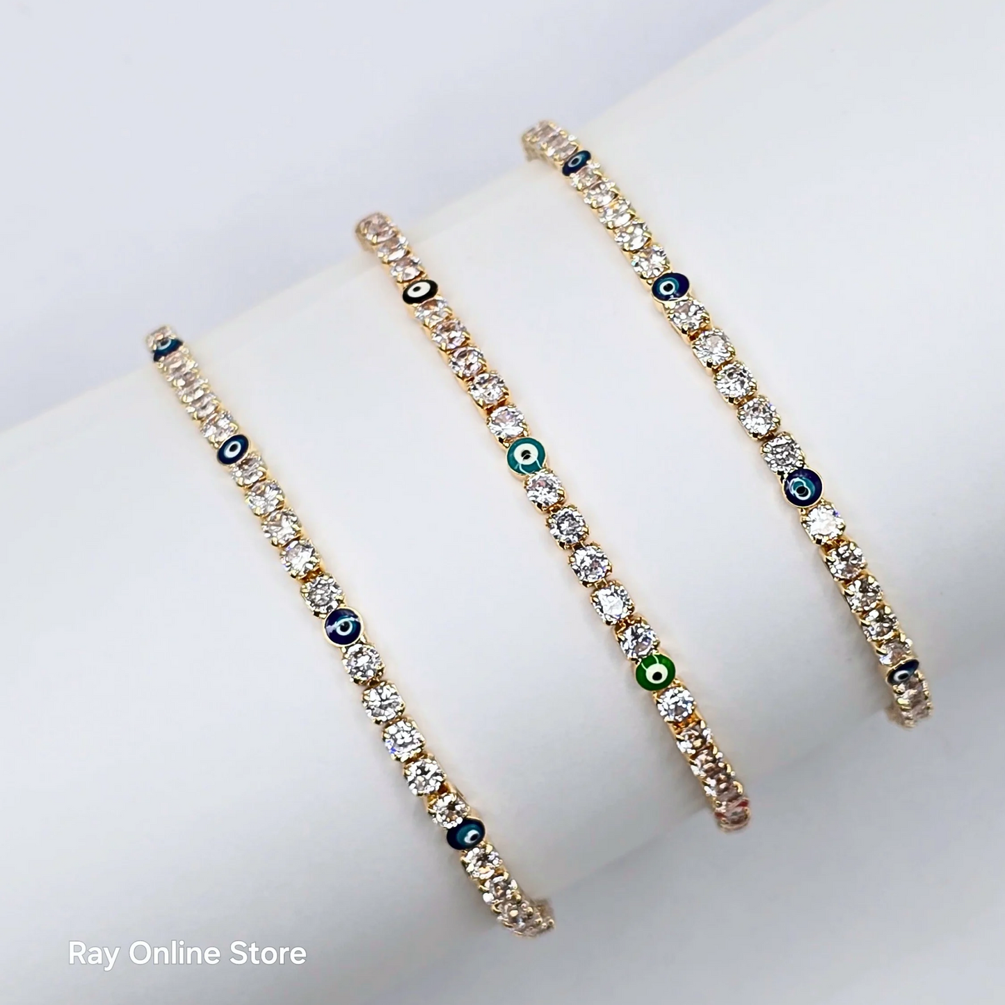 Multi Color Eye Zircon Bracelet