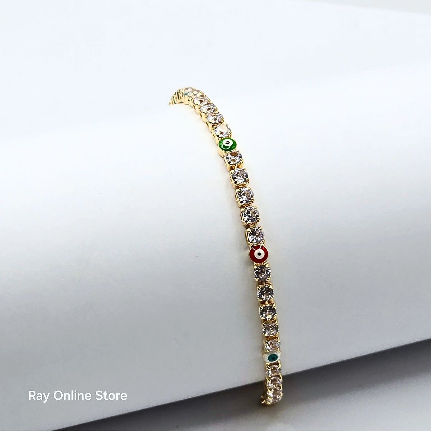 Multi Color Eye Zircon Bracelet