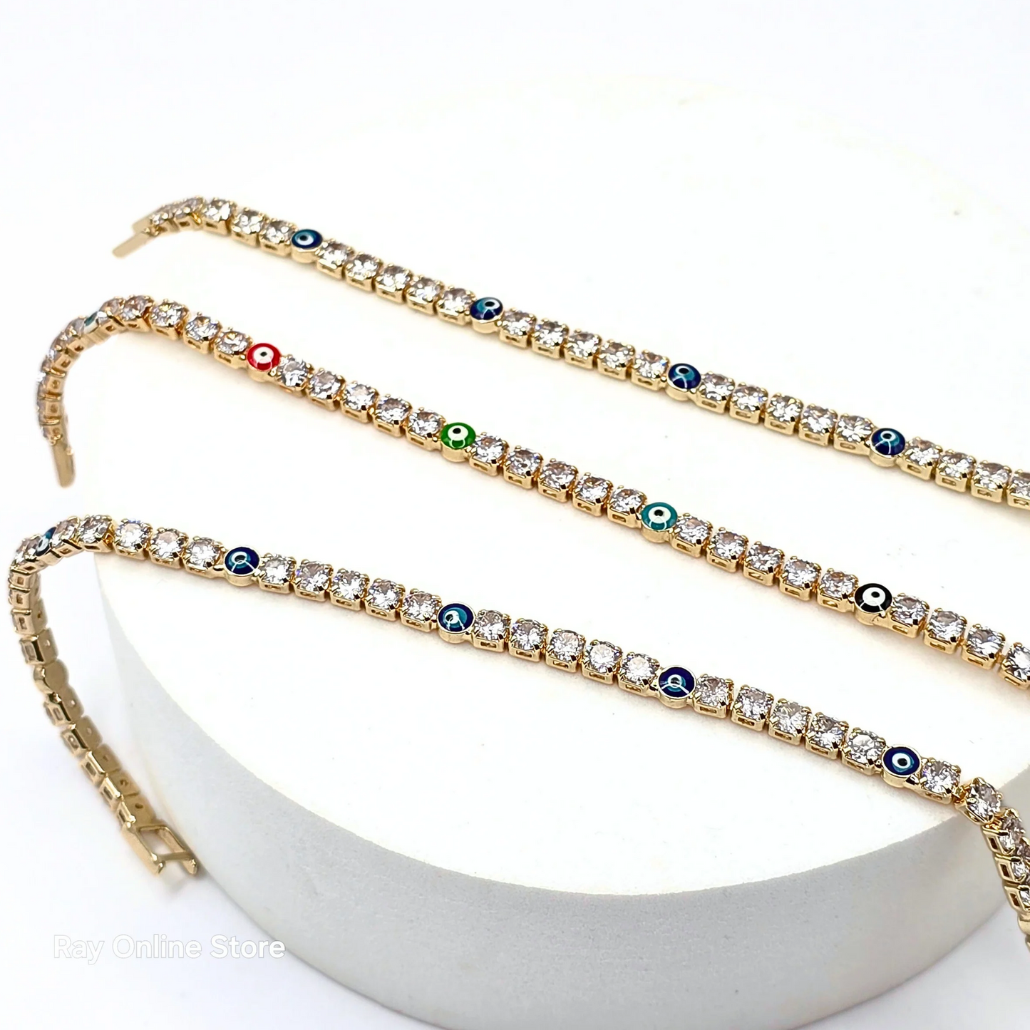 Multi Color Eye Zircon Bracelet