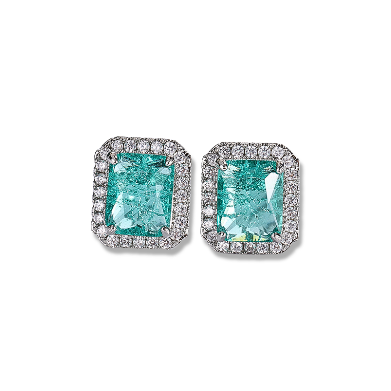 Mint Green Zircon Studs