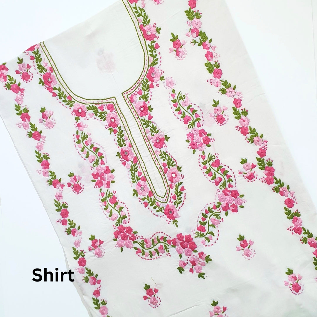 Heavenly Floral Hand Embroidery Shirt