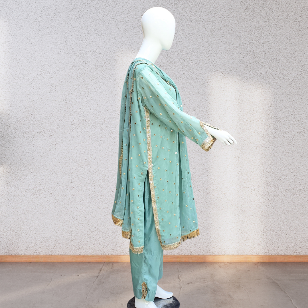 Minty Pani Work Suit-3PC