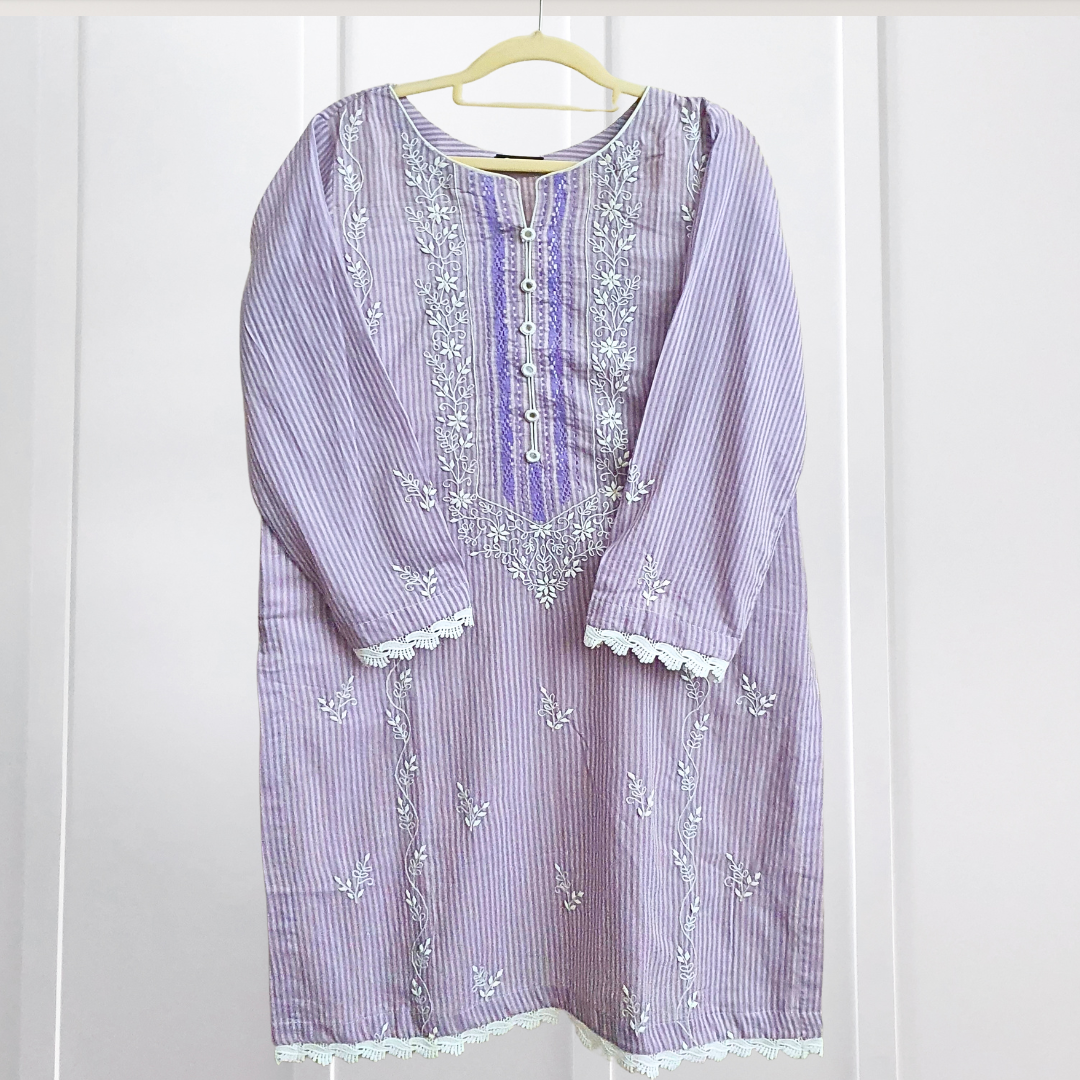 Lilac Tukri Suit-2PC