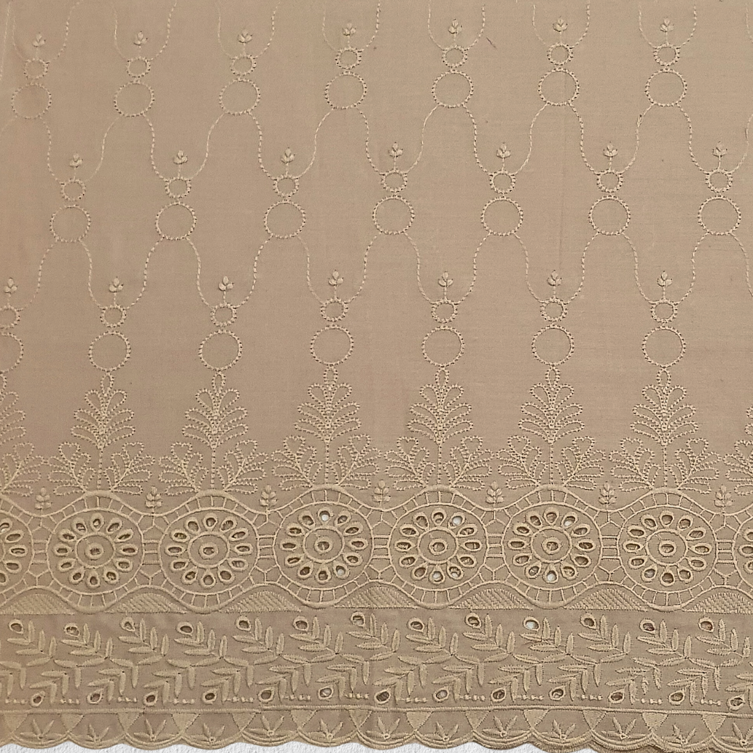 Camel Chikankari Suit-2 PC