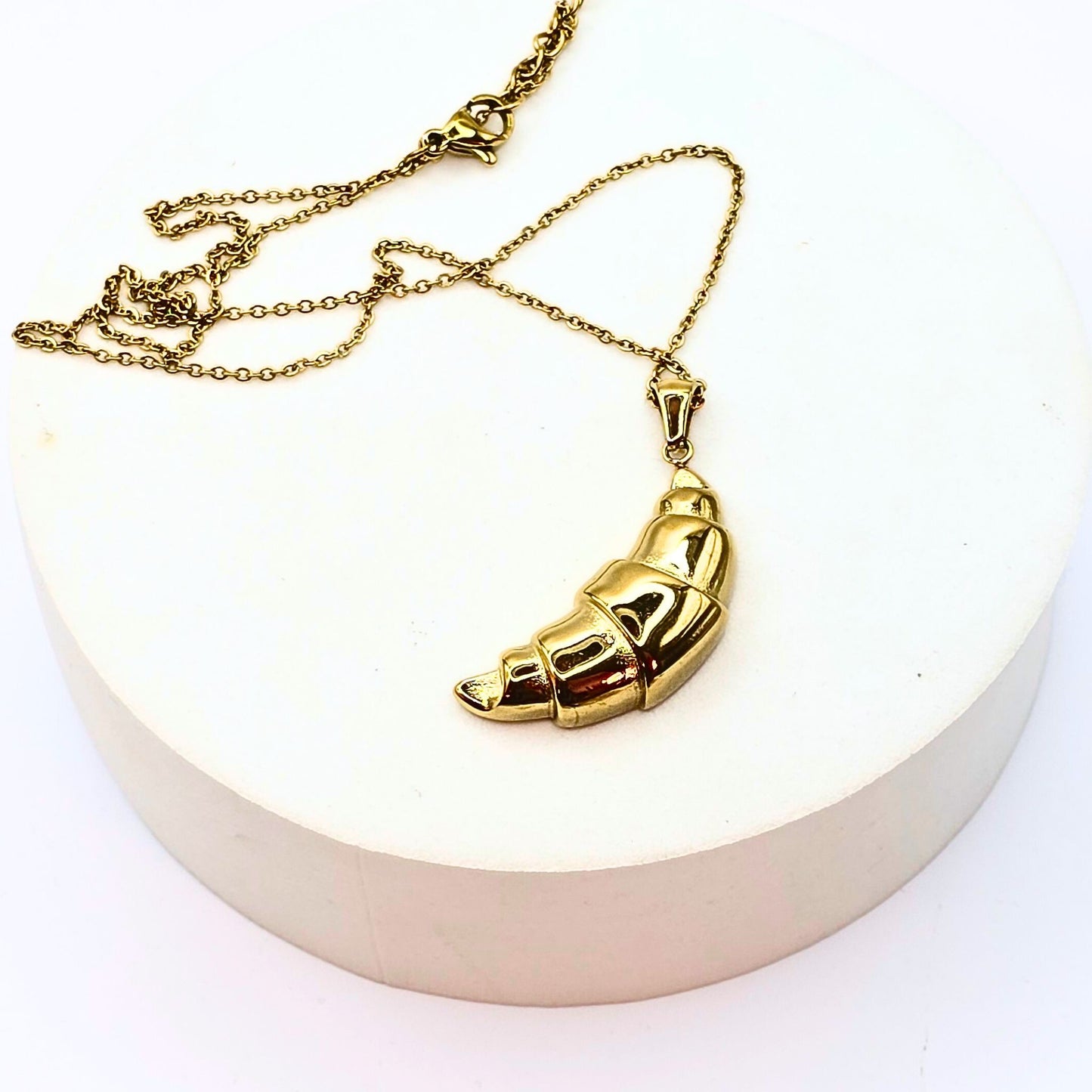 Croissant Necklace-Waterproof & Gold Plated