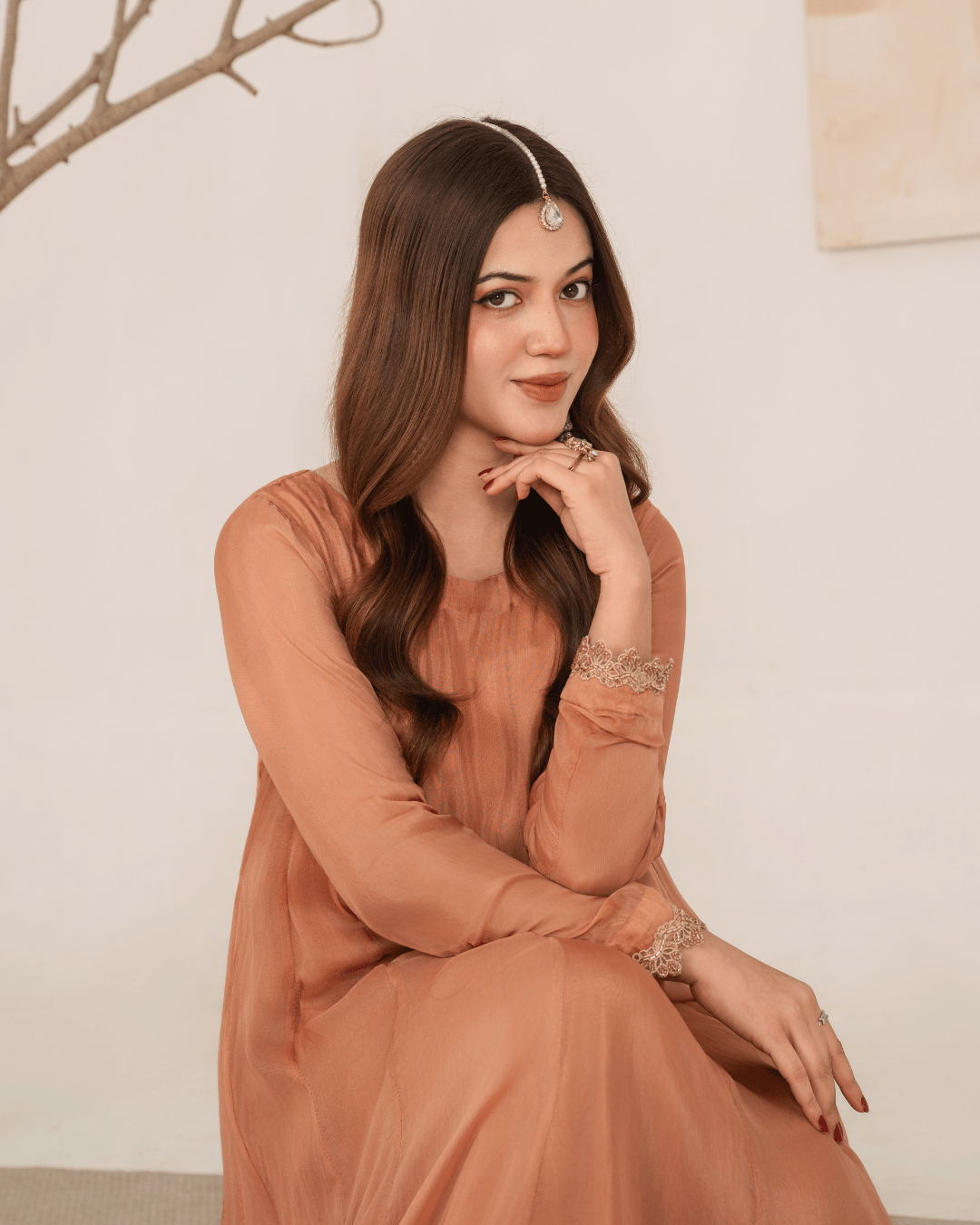 Chiffon Anarkali Kalidaar Maxi-2 PC