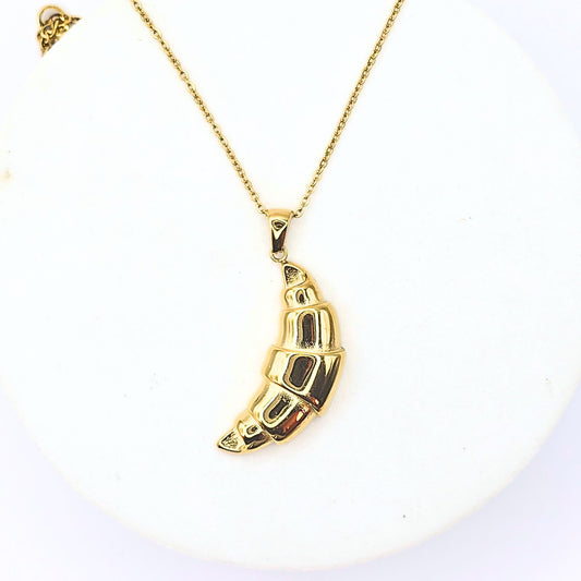 Croissant Necklace-Waterproof & Gold Plated