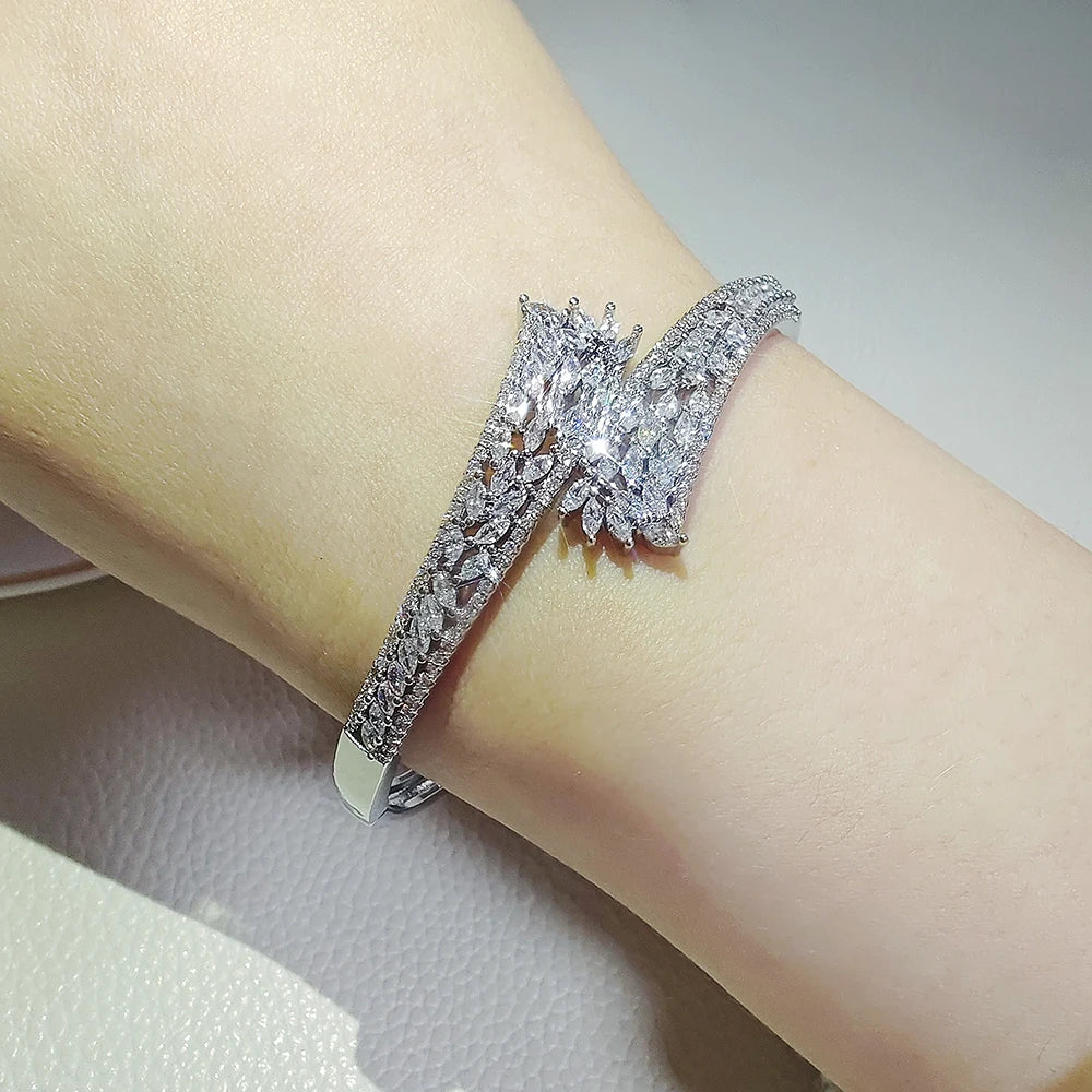 Star Crossed Zirconia Bangle