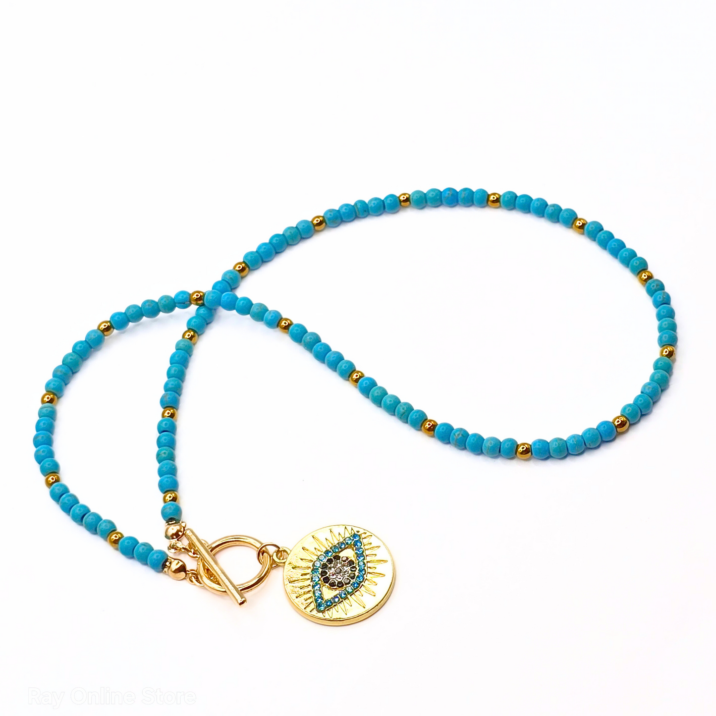 Turkish Eye Toggle Necklace