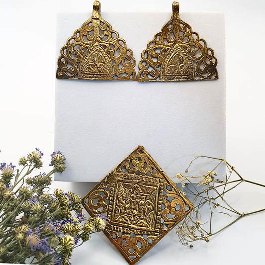 Afghan Motif Jewelry Set