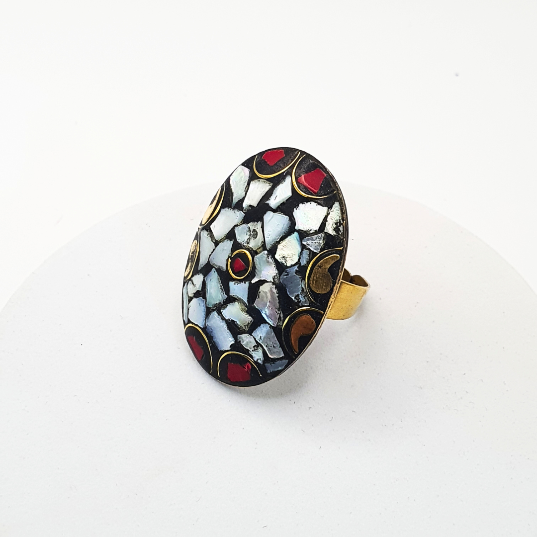 Afghan Mosaic Ring