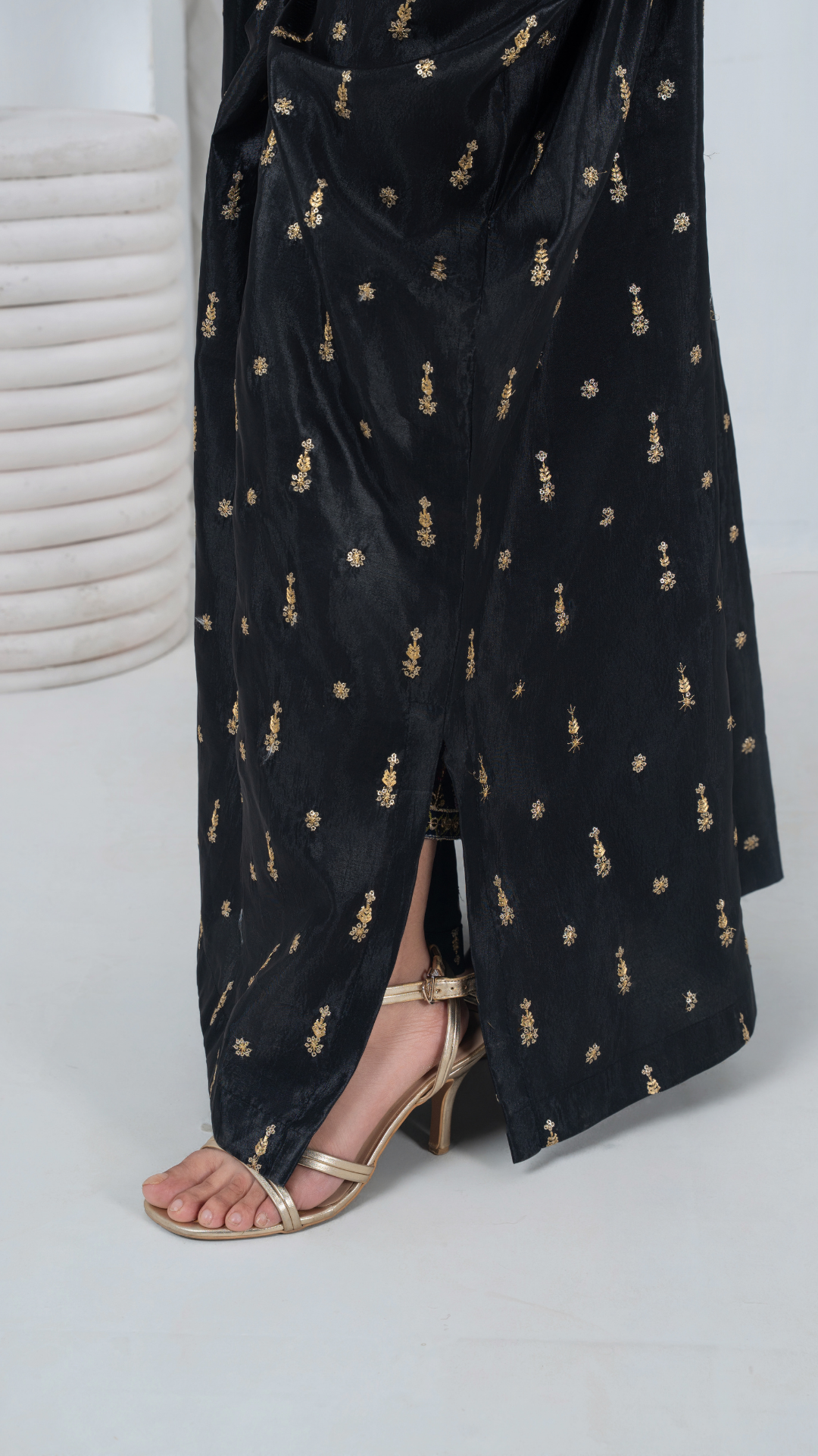 Bejewelled Black Kaftan