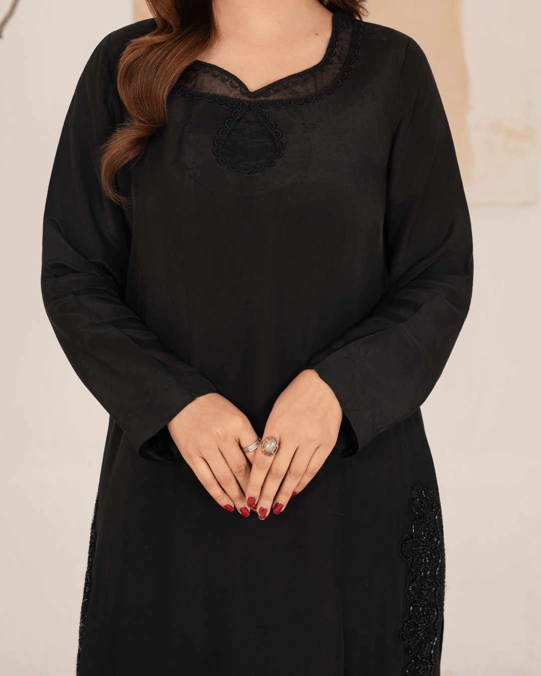 Black Cut Dana Outfit-3PC