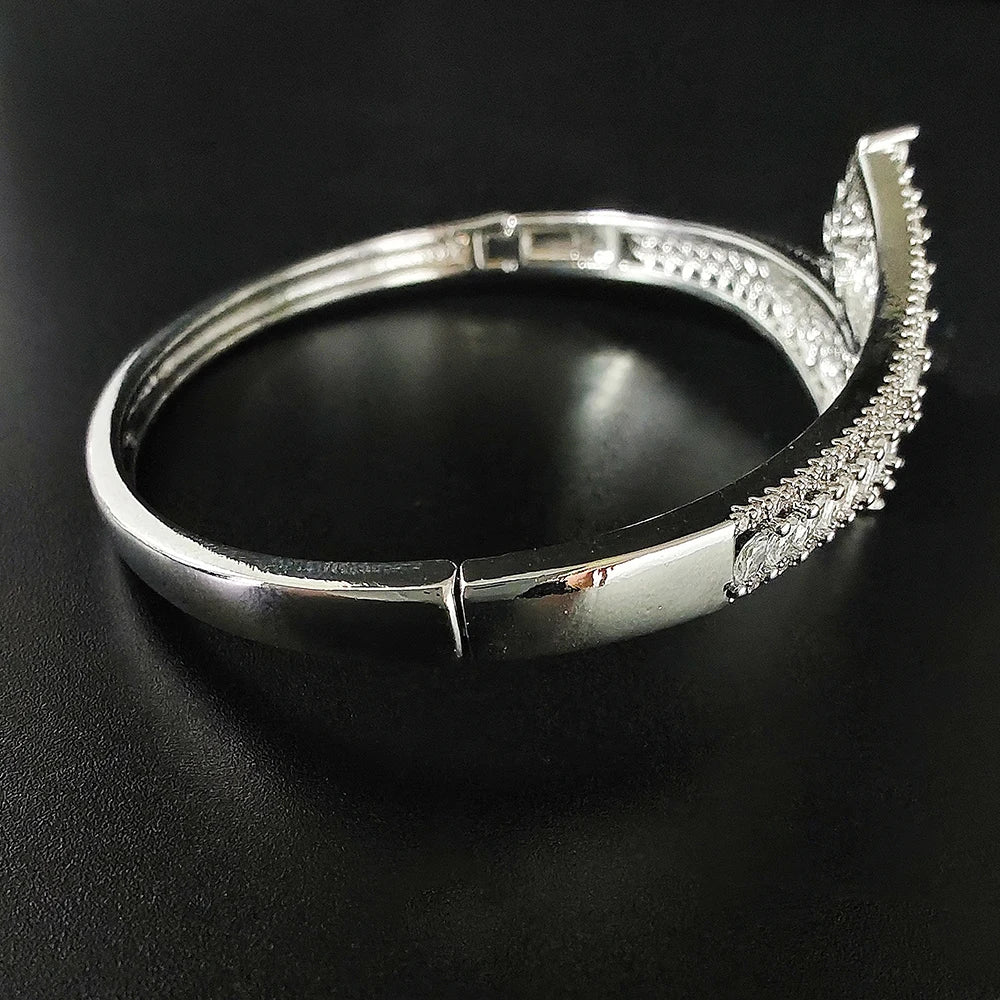 Star Crossed Zirconia Bangle