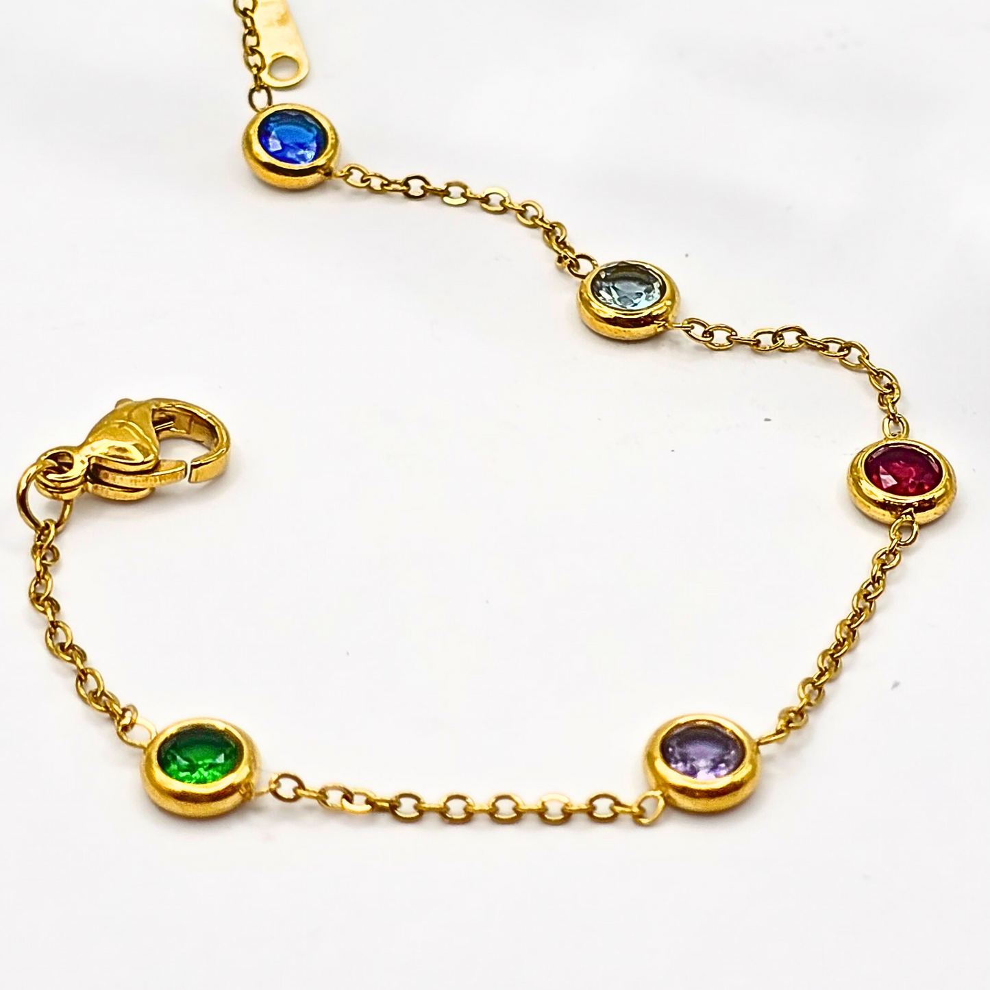 Rainbow Cascade Bracelet