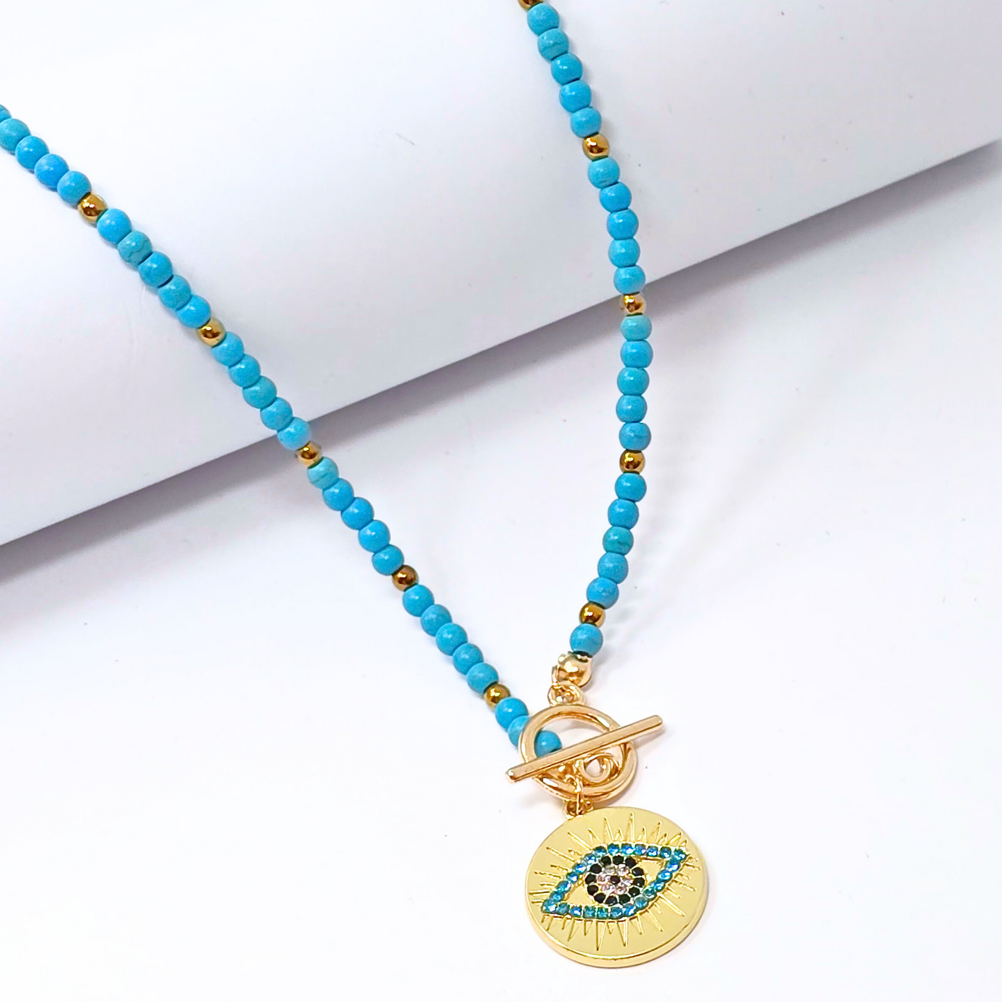 Turkish Eye Toggle Necklace