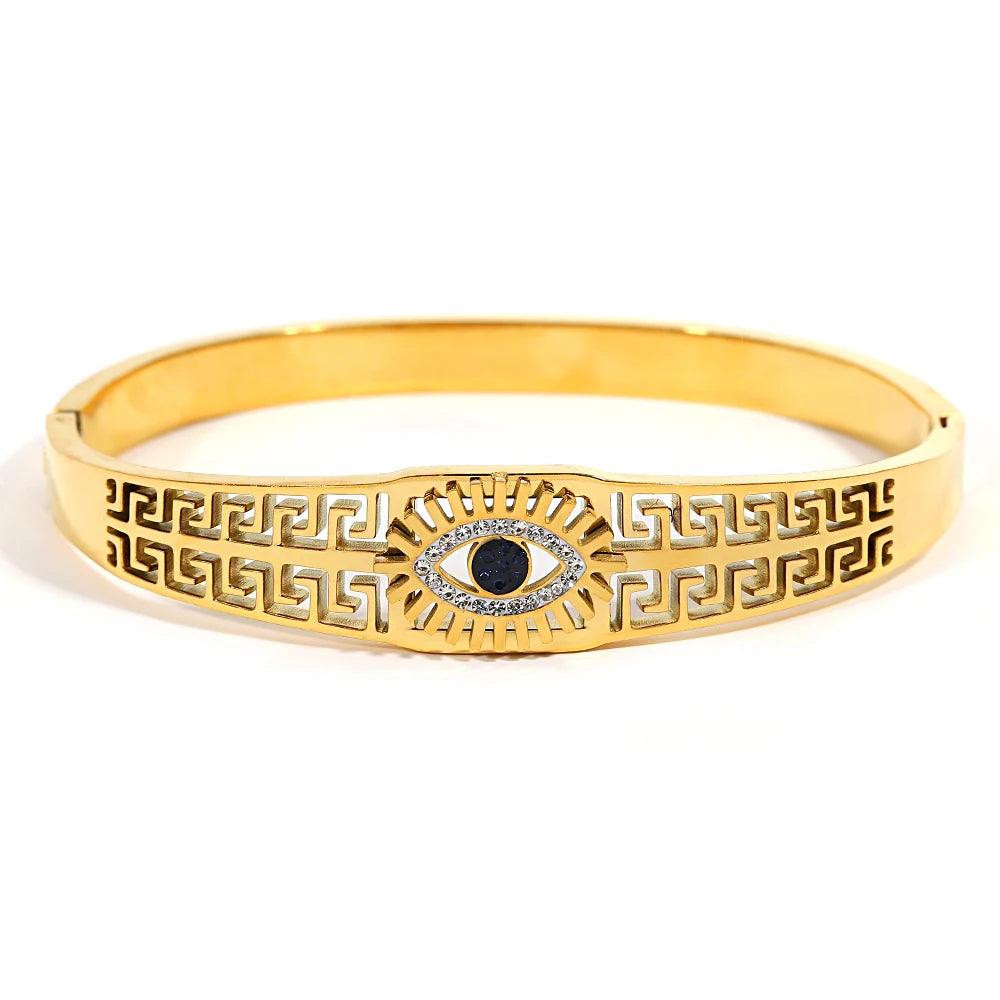 Geometric Turkish Eye Bangle