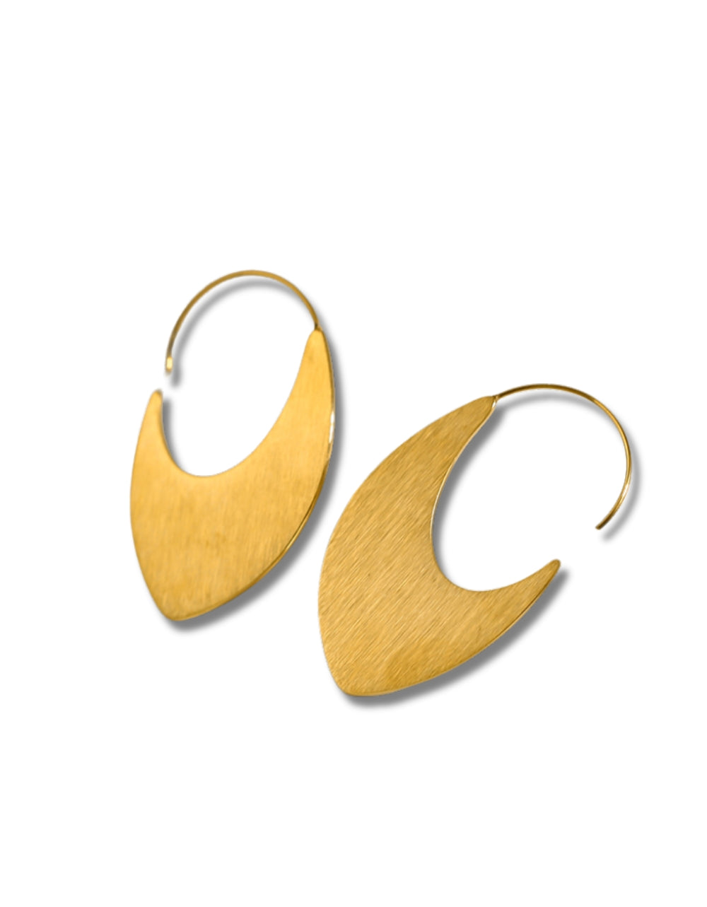 Flat Golden Hoops