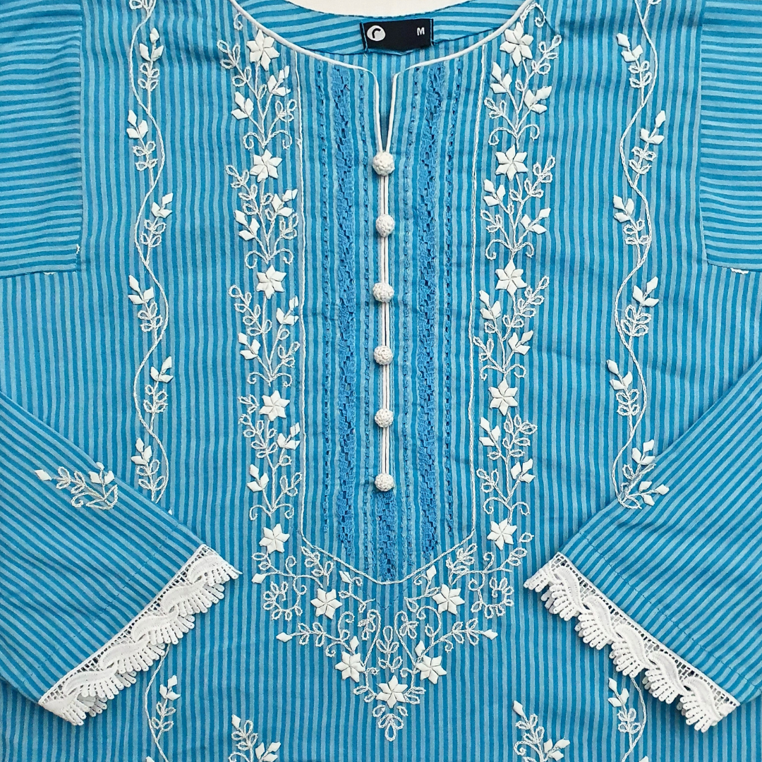 Blue Tukri Suit-2PC