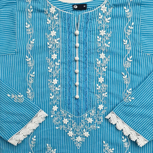 Blue Tukri Suit-2PC