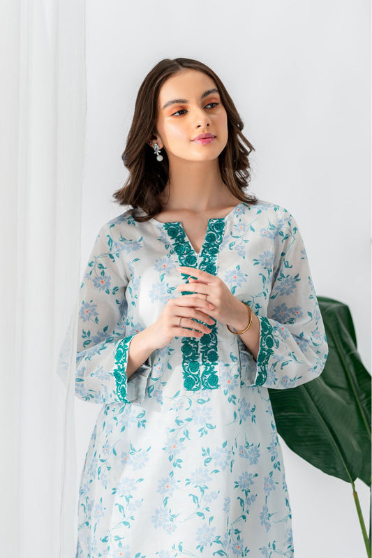 EL-Sea Green Suit-2PC