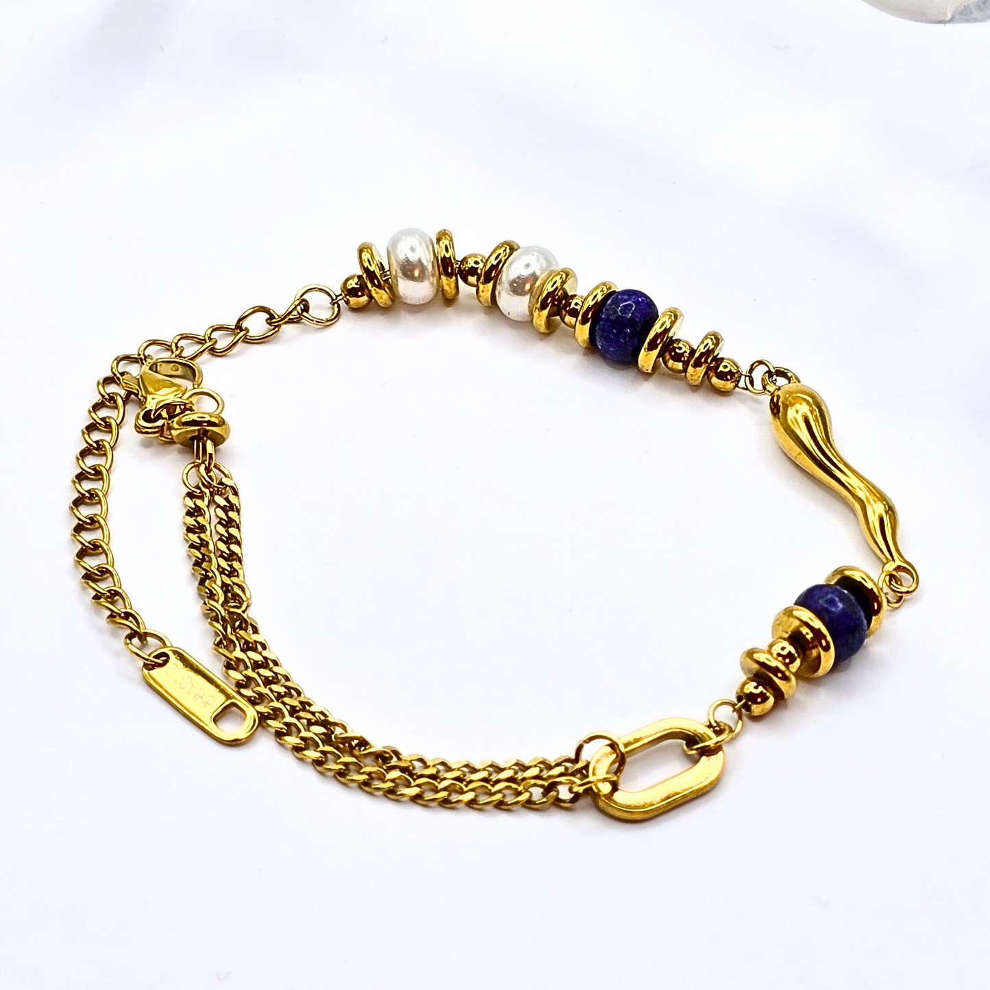 Lapis Lazuli Pearl Bracelet