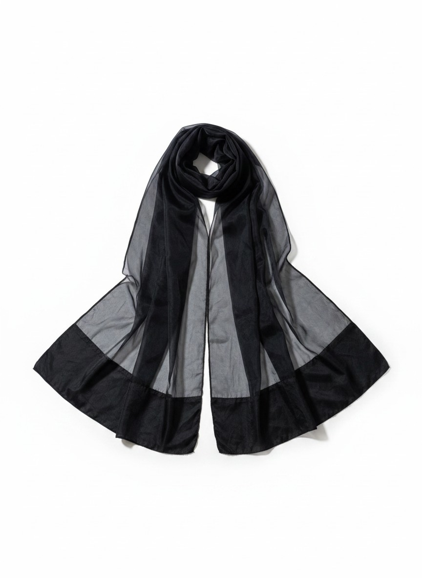 Black Organza Dupatta