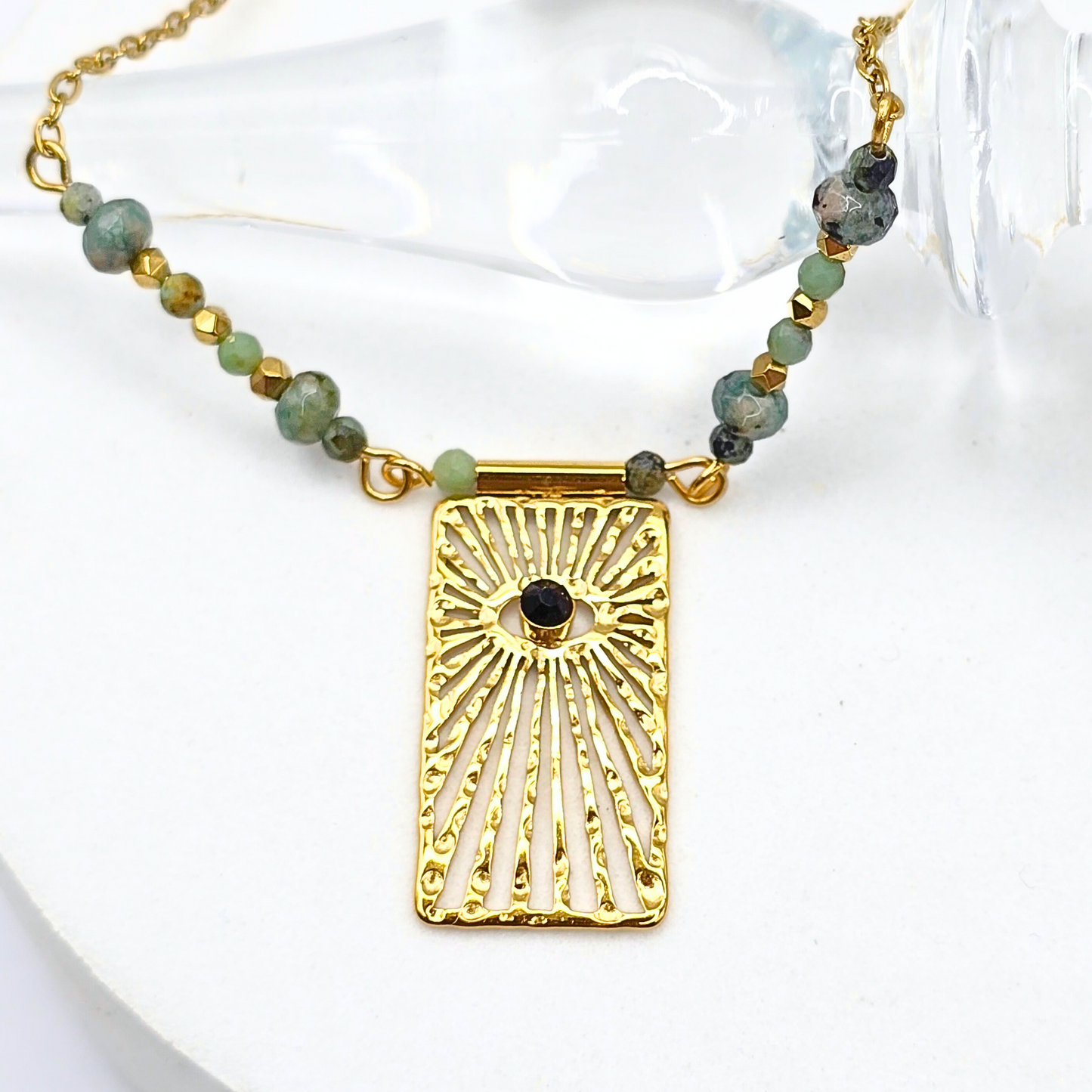 Solar Aura Eye Necklace