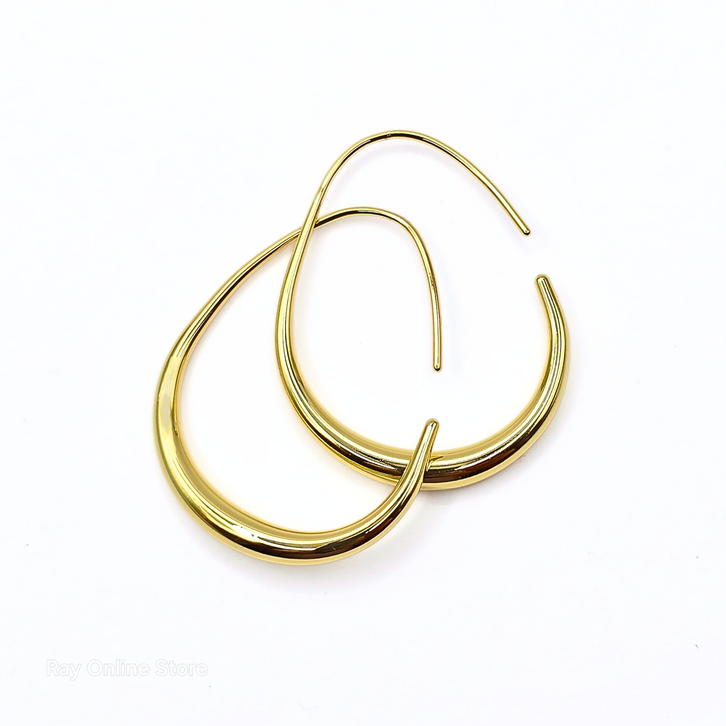 Oval Drop Hoop