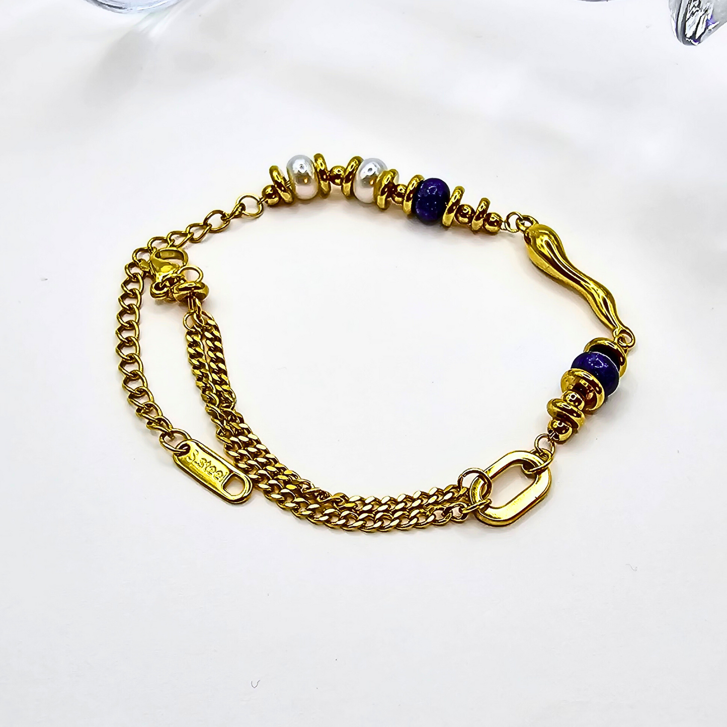 Lapis Lazuli Pearl Bracelet