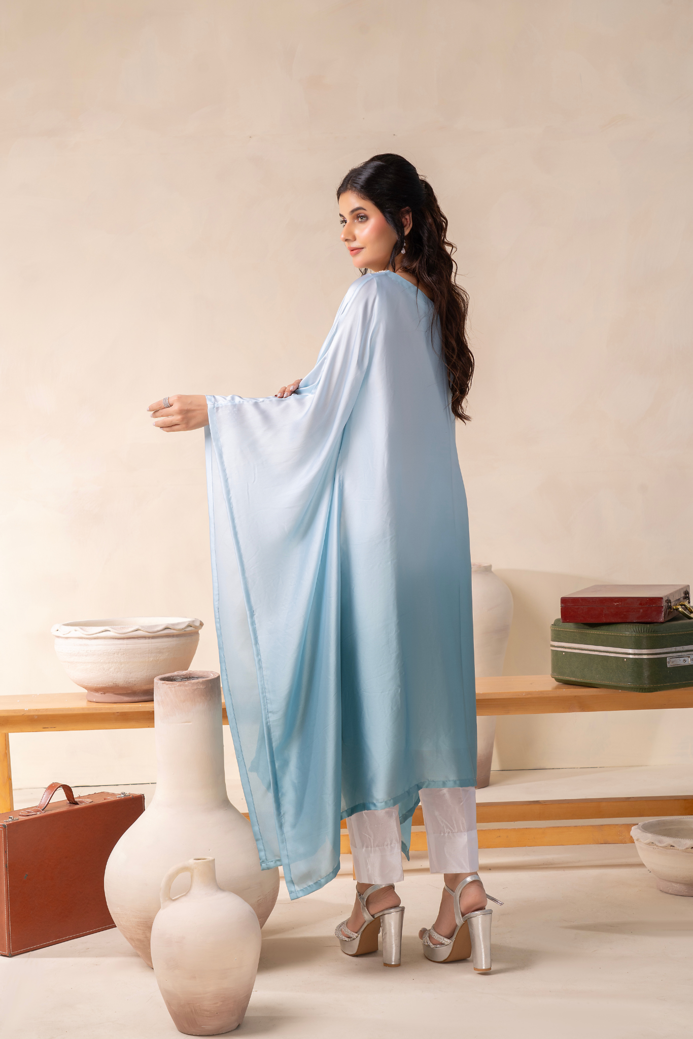 Blue Mirage Kaftan Set