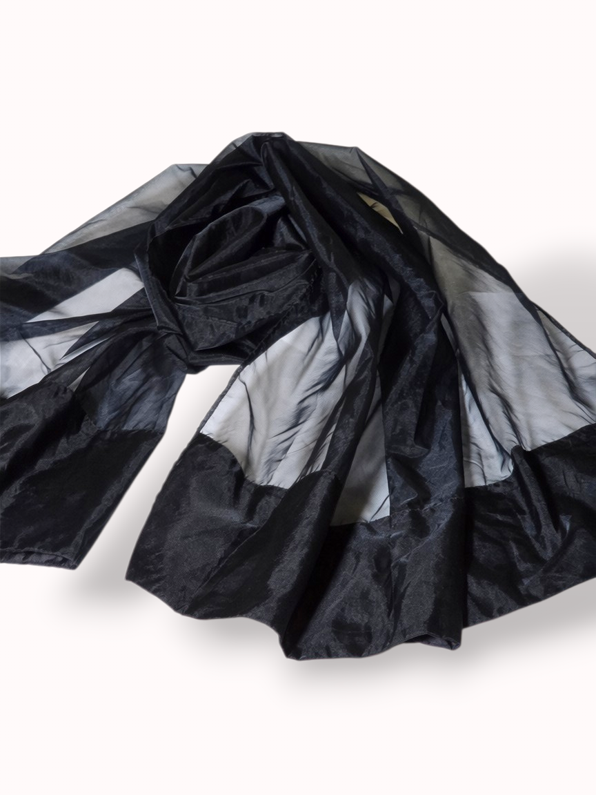 Black Organza Dupatta